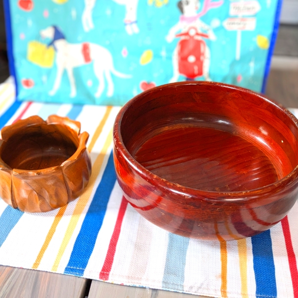 California Redwood and Kawana Woods Decorative Bowls